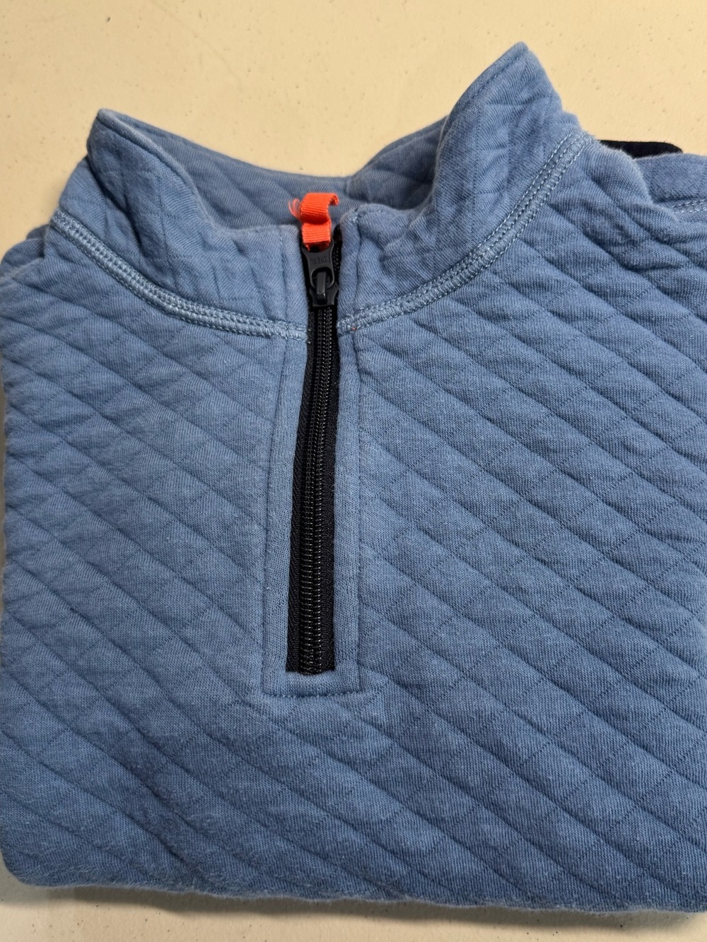 Crewcuts quilted pullover boys size M (8–9).